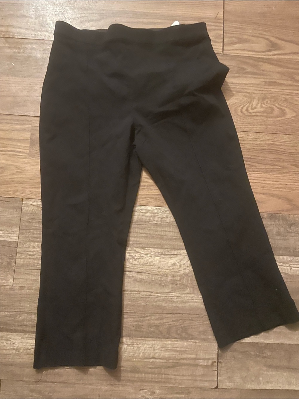 Michael Kors Black Wide Leg Cropped Pants
